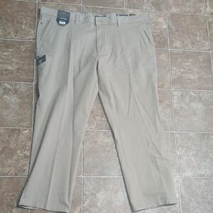 Weatherproof Men’s Tan Chino Pants - Classic Flat Front